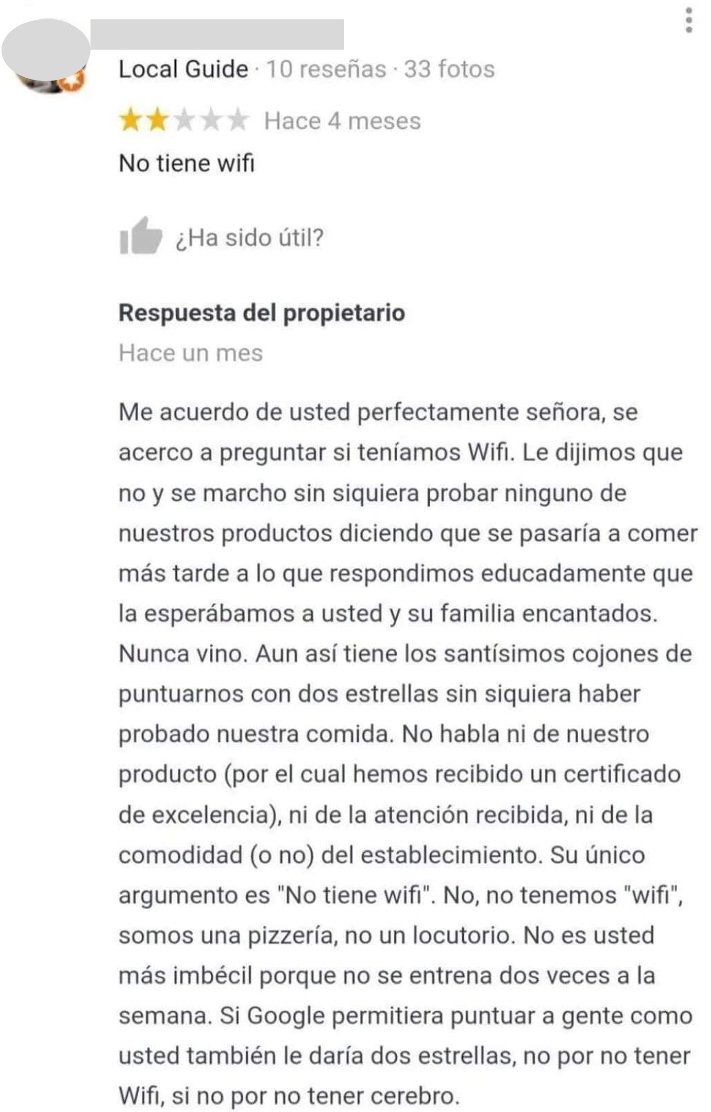 Respuesta propietario CX